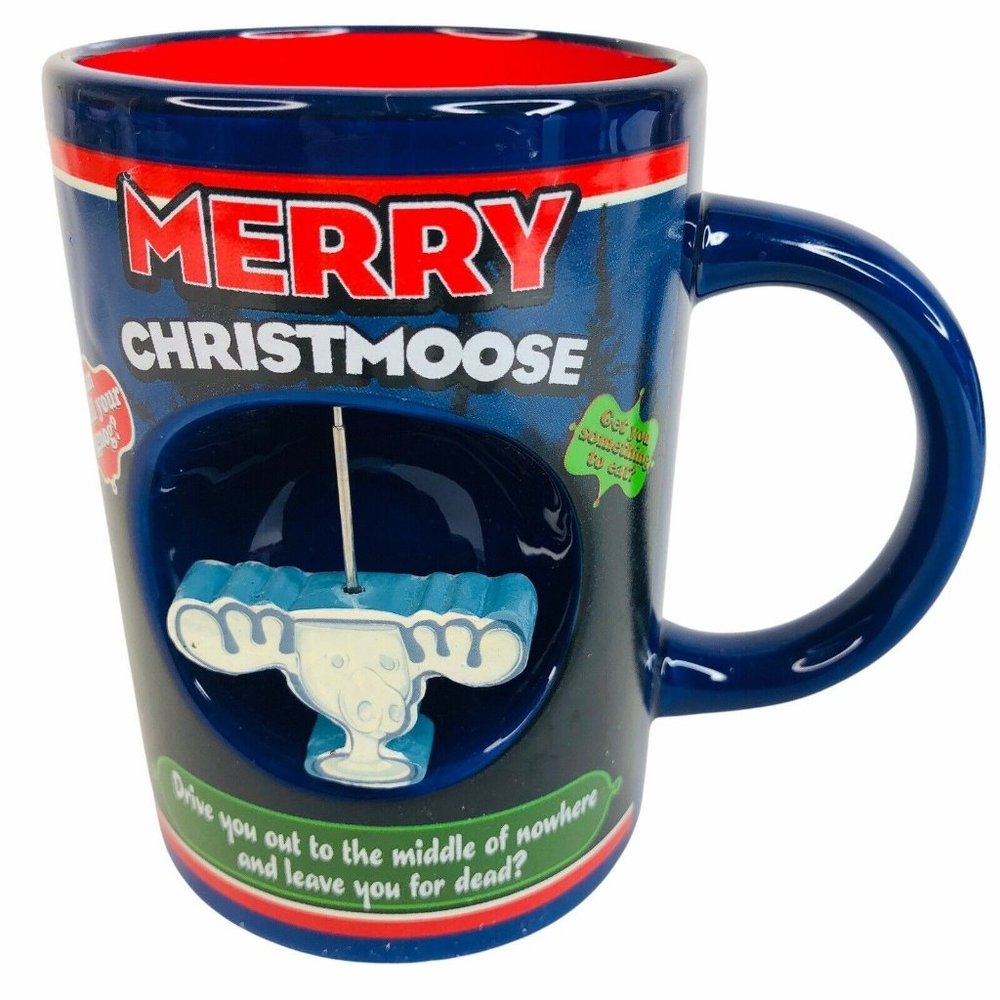 Chevy Chase National Lampoons Christmas Vacation Mug Merry Christmoose Coffee